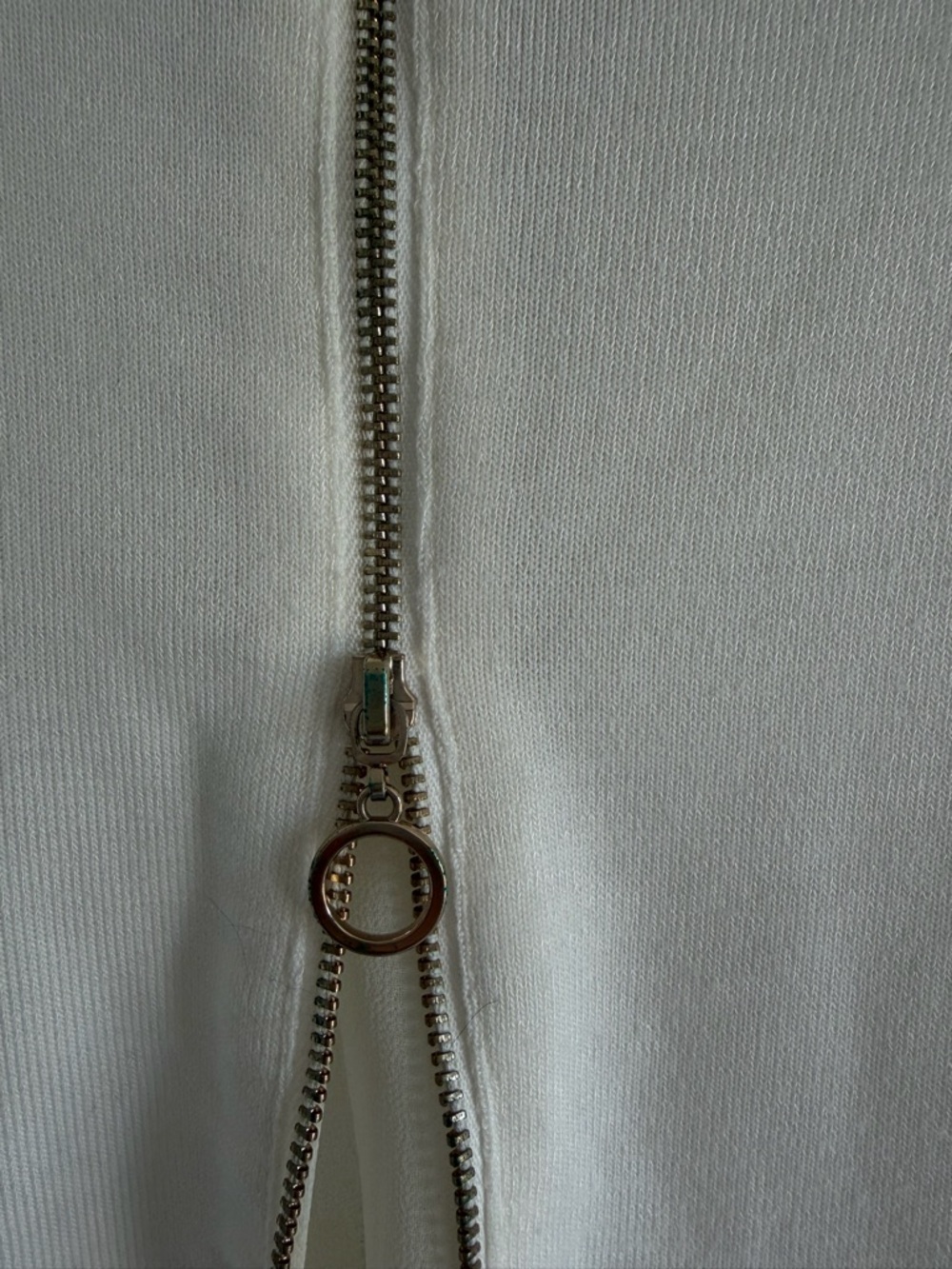 Dynamite Cream Long Sleeve Top | Open Back Zip Detail | Size XS - Picture 4 of 5